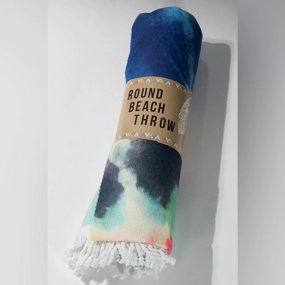 Ruggine Tye-Dye Round Beach Fringe Bohemian Soft Towel